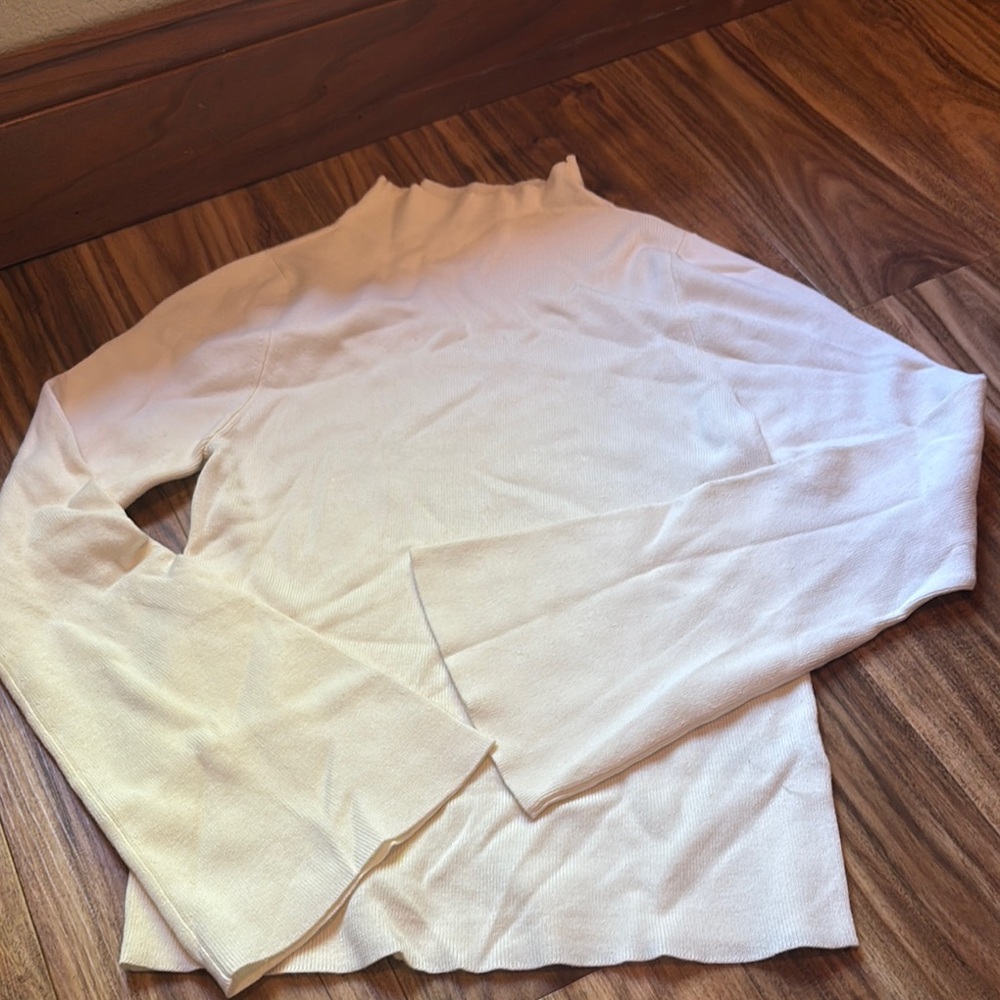 Maeve Cream Long Sleeve Top